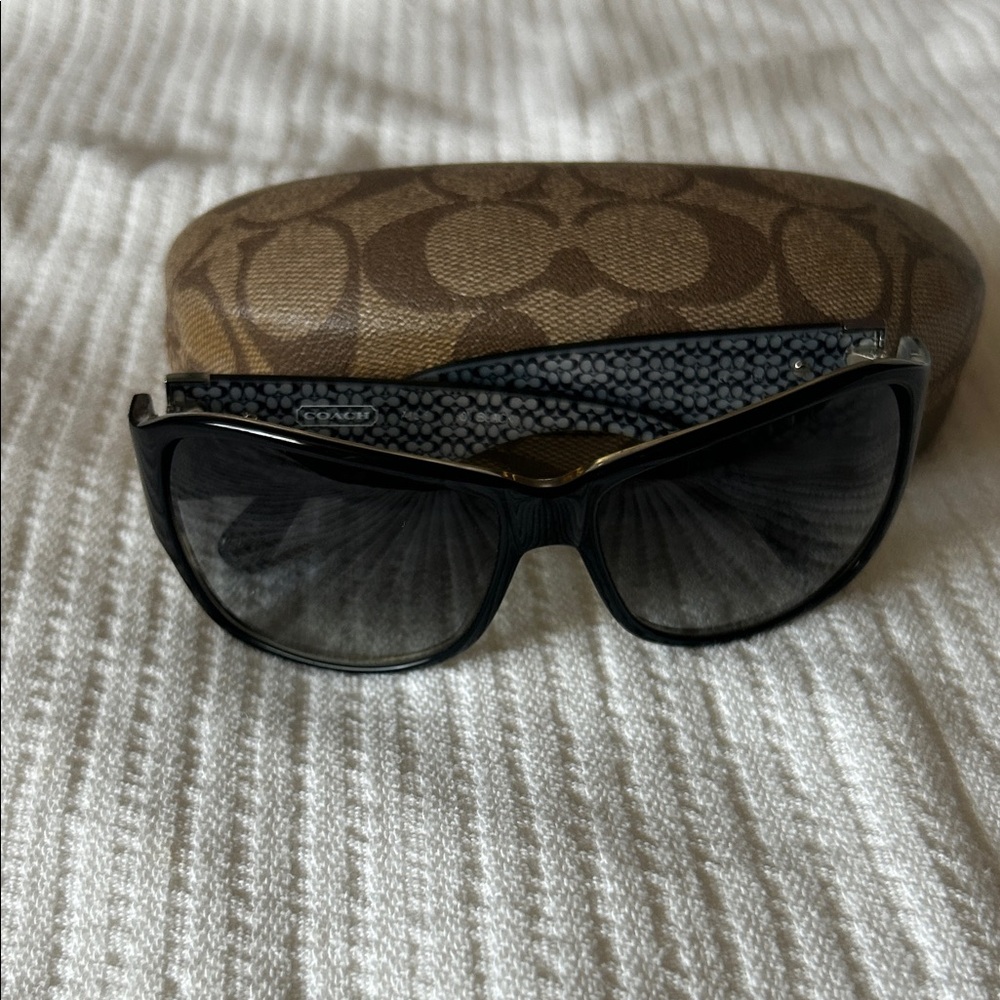 Coach Y2K Black Sunglasses with case
